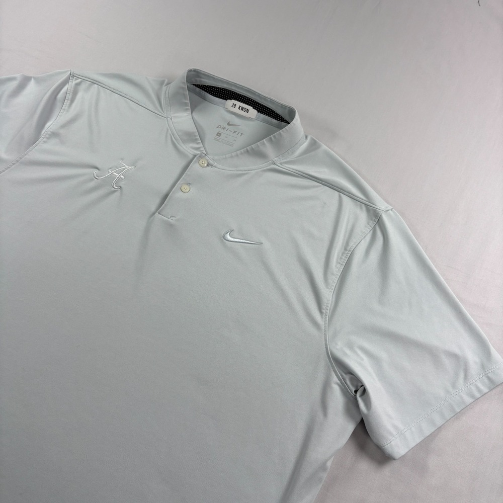 Alabama Crimson Tide Nike Polo Shirt Mens XL Gray Blade Collar Player Issued - Picture 3 of 13